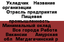 Укладчик › Название организации ­ Fusion Service › Отрасль предприятия ­ Пищевая промышленность › Минимальный оклад ­ 15 000 - Все города Работа » Вакансии   . Амурская обл.,Магдагачинский р-н